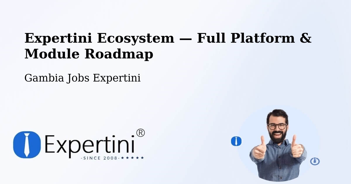 Expertini Ecosystem — Full Platform & Module Roadmap – Karantaba
