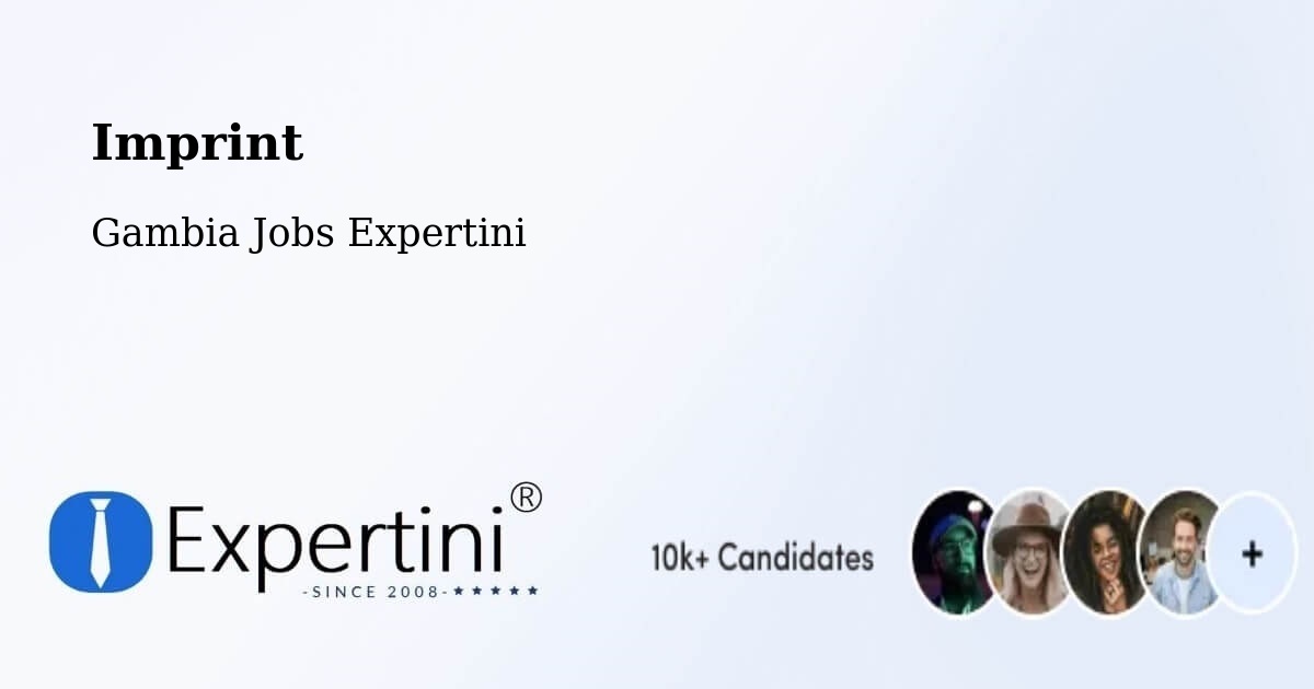 Imprint – Karantaba - Gambia Jobs Expertini